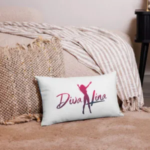 Housse de coussin Diva Lina Sexy Mojito, 20×12 pouces, vue de dos